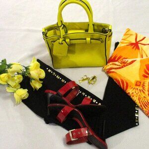 💛💖 REED KRAKOFF YELLOW SHOULDER BAG (SMALL) NWOT 💖💛